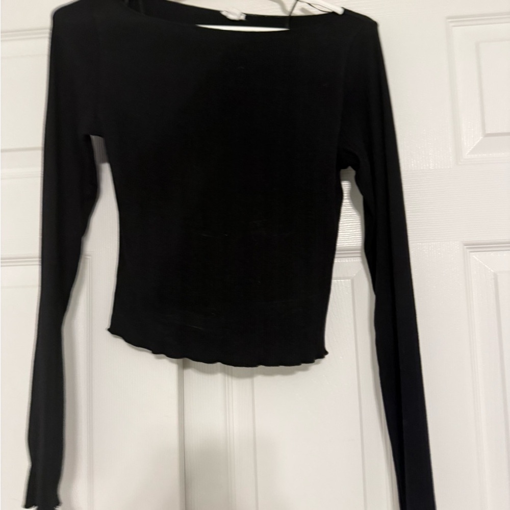 Garage Black Long Sleeve Women's Top